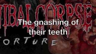 Cannibal Corpse Sarcophagic Frenzy Lyrics Video [upl. by Queston]