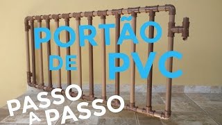 PORTÃO de TUBO PVC [upl. by Sharl]