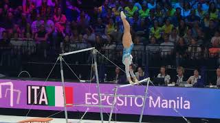 Manila Esposito  Bars  Team Final  World Championships 2023 [upl. by Nnaassilem195]