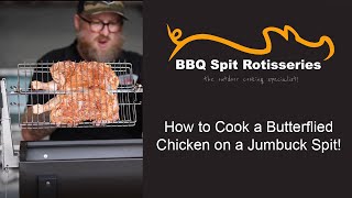 How to Cook a Butterflied Chicken on a Jumbuck Spit [upl. by Mayman738]