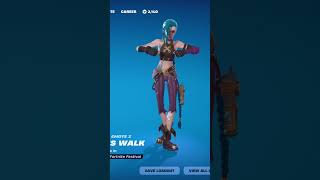 Jinx doing the snoops walk emote emote fortniteclips youtubeshorts arcane jinx jinxarcane [upl. by Trevorr442]