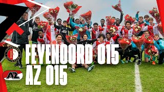 Last minute winner amp winter champion  Highlights Feyenoord O15  AZ O15  FA 20222023 [upl. by Aduhey]