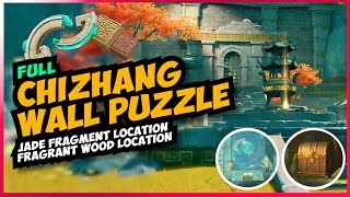 Chizhang wall puzzle Jade Fragment amp Fragrant Wood locations  Genshin Impact guides [upl. by Kered]