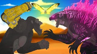 Godzilla vs Kong  Godzilla x Kong The New Empire Animation [upl. by Garcon]