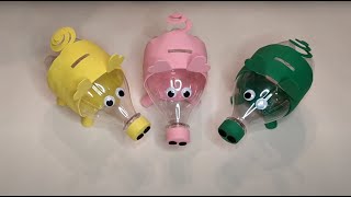 DIY Best out of waste plastic bottle 💕 DIY money box Plastic Bottle Craft Ideas [upl. by Nalod577]