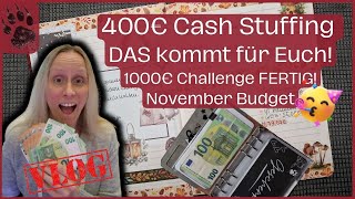 SPAREN Cashstuffing Novemberbudget 🤑 GESCHAFFT umschlagmethode budgetplanung vlog cashstuffing [upl. by Jelene]