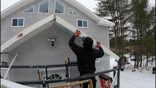 Soffit Fascia and Corner boards for my ICF house [upl. by Marie]