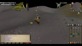 OSRS How to safe spot green dragons P2P [upl. by Sergio]