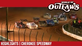 World of Outlaws Craftsman Late Models Cherokee Speedway May 5 2017  HIGHLIGHTS [upl. by Ahsiled]