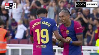 FC BARCELONA 7 vs 0 VALLADOLID  LA LIGA 202425  highlights [upl. by Malka55]