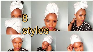 How to style a head scarf style a scarf on your head [upl. by Timrek]