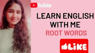 ROOT WORDS learn amazing vocabularies with meEnglishvinglishytshorts vocabulary english [upl. by Esilec]