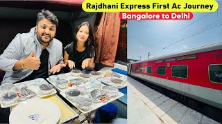 Bangalore Rajdhani Express First Class Journey with Delicious IRCTC Food  Indian Railways  Ep1 [upl. by Trinl]