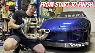 How Do You Build a 321SS 2JZ Promod Turbo Header for a 2500hp Supra Drag Car [upl. by Greg]