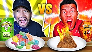 EXTREM SCHARFES ESSEN VS EXTREM SAURES ESSEN CHALLENGE [upl. by Lj]