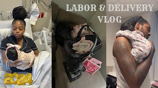 LABOR amp DELIVERY VLOG  Induced at 38 Weeks  REAL amp RAW [upl. by Tsnre503]