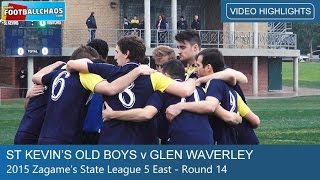 2015 FFV Rd 14  St Kevins Old Boys v Glen Waverley [upl. by Ahsiuqel]