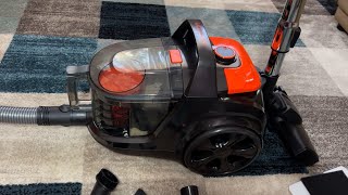 Bagless Canister Vacuum Review  Bagless Vacuum Cleaner with 5 Tools [upl. by Eclud]