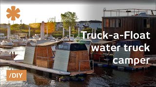 Waterworld done right NY TruckaFloat as truckboat camper [upl. by Thelma]