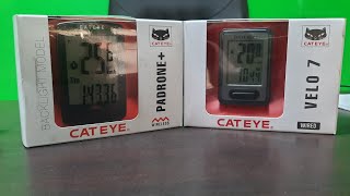 Cateye Velo 7 Vs Cateye Padrone [upl. by Sitoiganap]