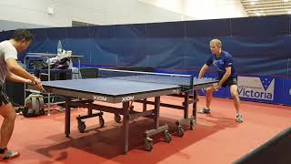 Barry Griffiths vs Dennis Makaling Battle of the Backhands [upl. by Anaitit684]