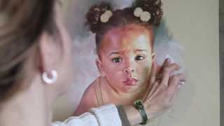 How to make a pastel portrait step by step read description [upl. by Leonelle]