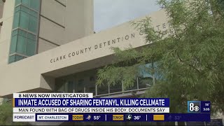 Las Vegas jail inmate accused of sharing fentanyl killing cellmate storing drugs inside himself [upl. by Ralleigh]