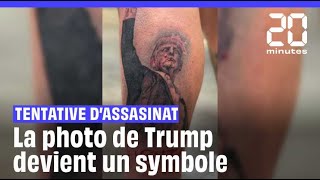 Tatouage et Tshirts la photo de Trump devient le nouveau symbole de ses partisans shorts [upl. by Guenevere]