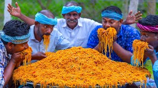 NOODLES  Yummy Hakka Noodles Recipe Cooking and Eating in Village  Chinese Food  Veg Noodles [upl. by Farmelo]