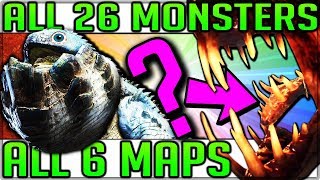 ALL 26 MONSTERS SHOWCASE  BREAKDOWN  RANKED BEST TO WORST BY MAP  Monster Hunter World [upl. by Girardo248]