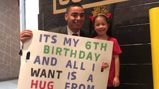 Miguel Almirón makes a young fans birthday wish [upl. by Ramona]