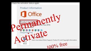 how to activate microsoft office 2016 without the product key for free [upl. by Zandra353]