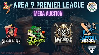 AREA9 PREMIER LEAGUE  MEGA AUCTION [upl. by Alemat]