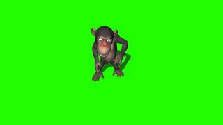 monkey dance 2 in green screen [upl. by Joacimah29]