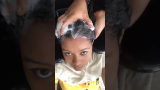 I Got My Hair Washed At An ASMR Salon hairwashday hair asrm haircare shortfeed shortsfeed [upl. by Aineg735]