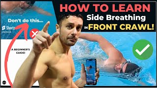 How To Learn Side Breathing in Front Crawl  Beginner Guide [upl. by Verner]