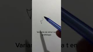 grafología variante de la letra T ￼ [upl. by Bellew652]