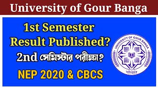 Gour Banga University 1st Semester Result 2024 amp 2nd Semester Exam 2024 GourBangaAcademy [upl. by Medorra]