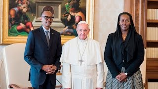 PRESIDENT KAGAME MEETS POPE FRANCIS [upl. by Rentsch]