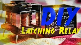 DIY Make Latching Relay From Any Mechanical Relay [upl. by Nnyrat571]