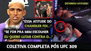 C0VARDIA🚨Charles Oliveira DET0NA ATITUDE de Chandler na LUTA e MANDA A REAL sobre LUTA PELO CINTURÃO [upl. by Catharine]