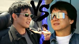 Jet Li vs Jackie Chan ☯  Prime Martial Arts Fights  Wushu Versus Southern Style Training [upl. by Hamehseer]