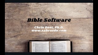 Bible Software [upl. by Hcirdla]