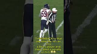 When the ref called a crazy penalty on the Bears😭nfl [upl. by Lawley]