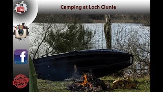 Camping at Loch Clunie Some photography campfire cooking bushcraft and a paddle in a canoe [upl. by Nobell]