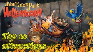 Top 10 attractions Avonturenpark Hellendoorn 2023 [upl. by Amr]