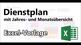 Urlaubs und Personalplaner 2022  ExcelVorlage [upl. by Darach]