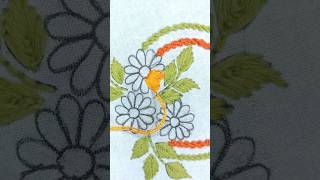 Excellent Hand Embroidery Flower Design for Beginners diy handembroidery [upl. by Adlez597]