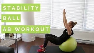 Stability Ball Ab Workout  Full Length [upl. by Scarlet]