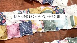 Making of a Puff Quilt Super cute for babies [upl. by Billy657]